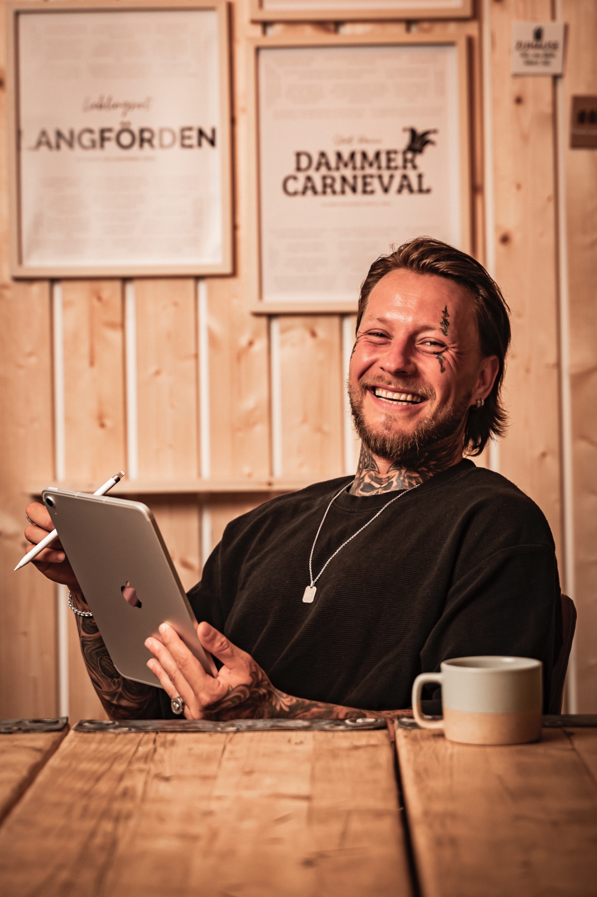 Nils Marvin Sieverding bei der Arbeit